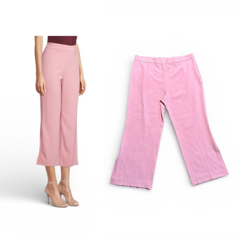 Kobi Halperin Crepe Flare Pants Women’s XXL Isabella Petal Pink Cropped Trousers